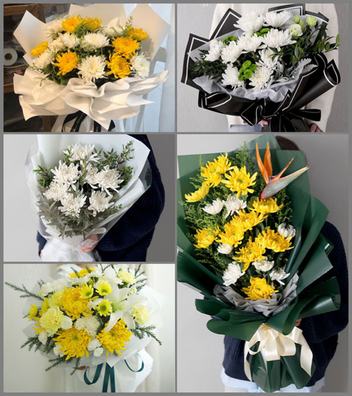 江苏泰州泰兴市广陵镇龙王村白事花束代送